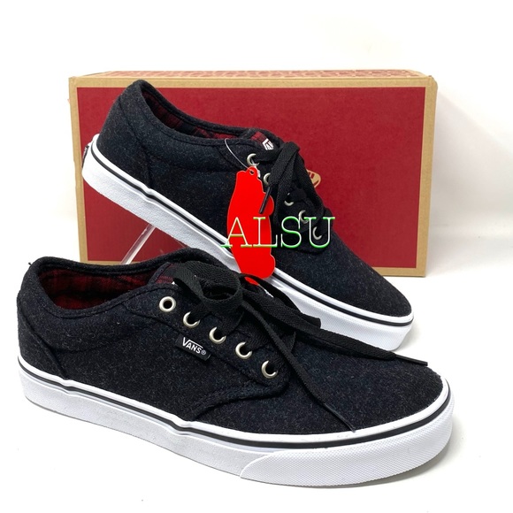 VANS 🔥SALE!🔥 Atwood Plaid Black Wood Men’s Sneakers Size 10 VN0A0015G2DN - Picture 6 of 10